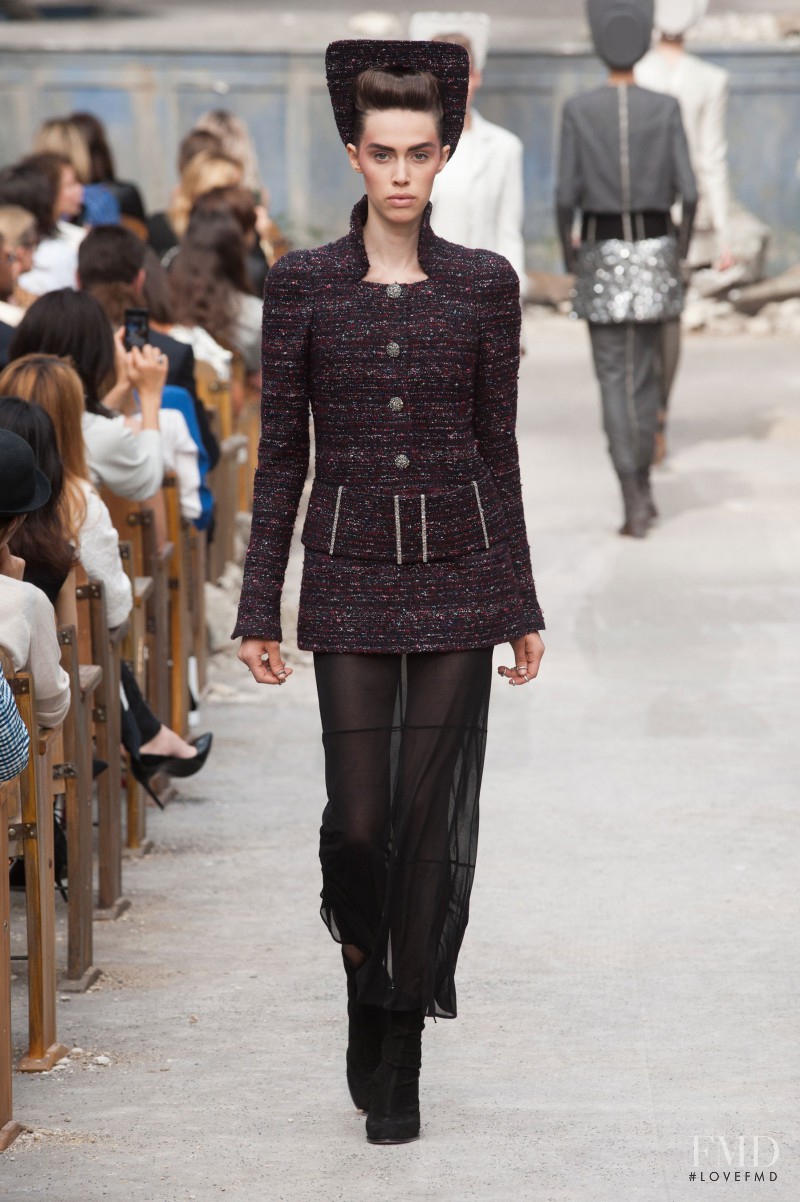 Georgia Hilmer featured in  the Chanel Haute Couture fashion show for Autumn/Winter 2013