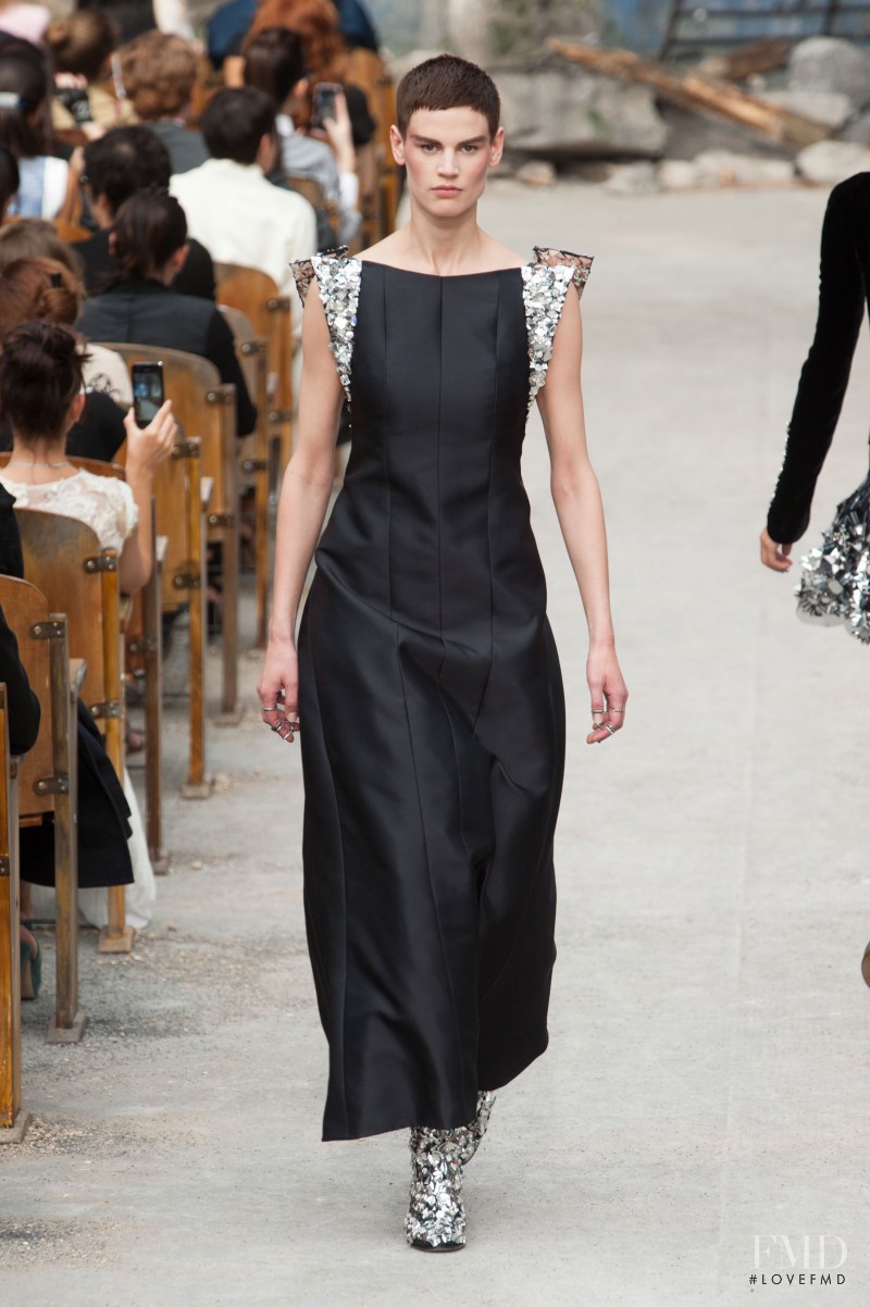 Saskia de Brauw featured in  the Chanel Haute Couture fashion show for Autumn/Winter 2013