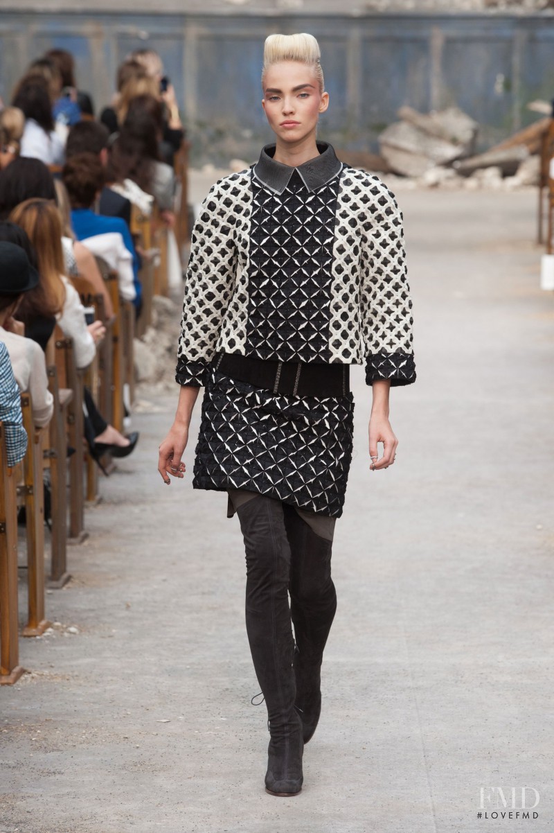 Sasha Luss featured in  the Chanel Haute Couture fashion show for Autumn/Winter 2013