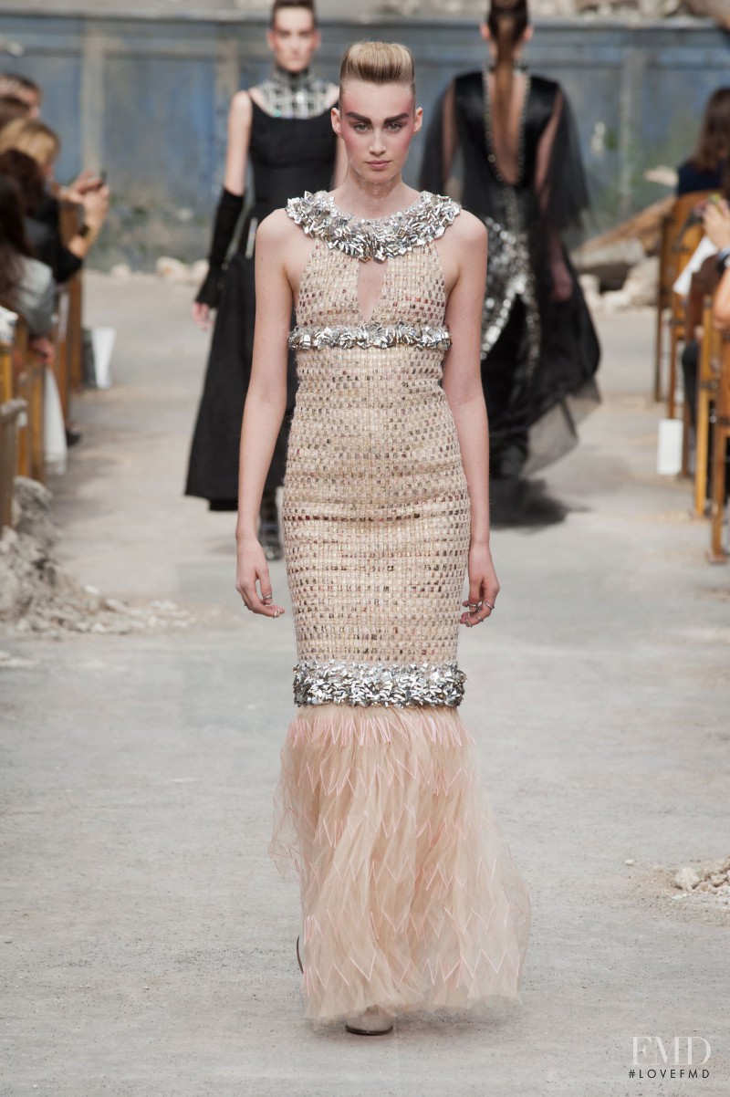 Dauphine McKee featured in  the Chanel Haute Couture fashion show for Autumn/Winter 2013