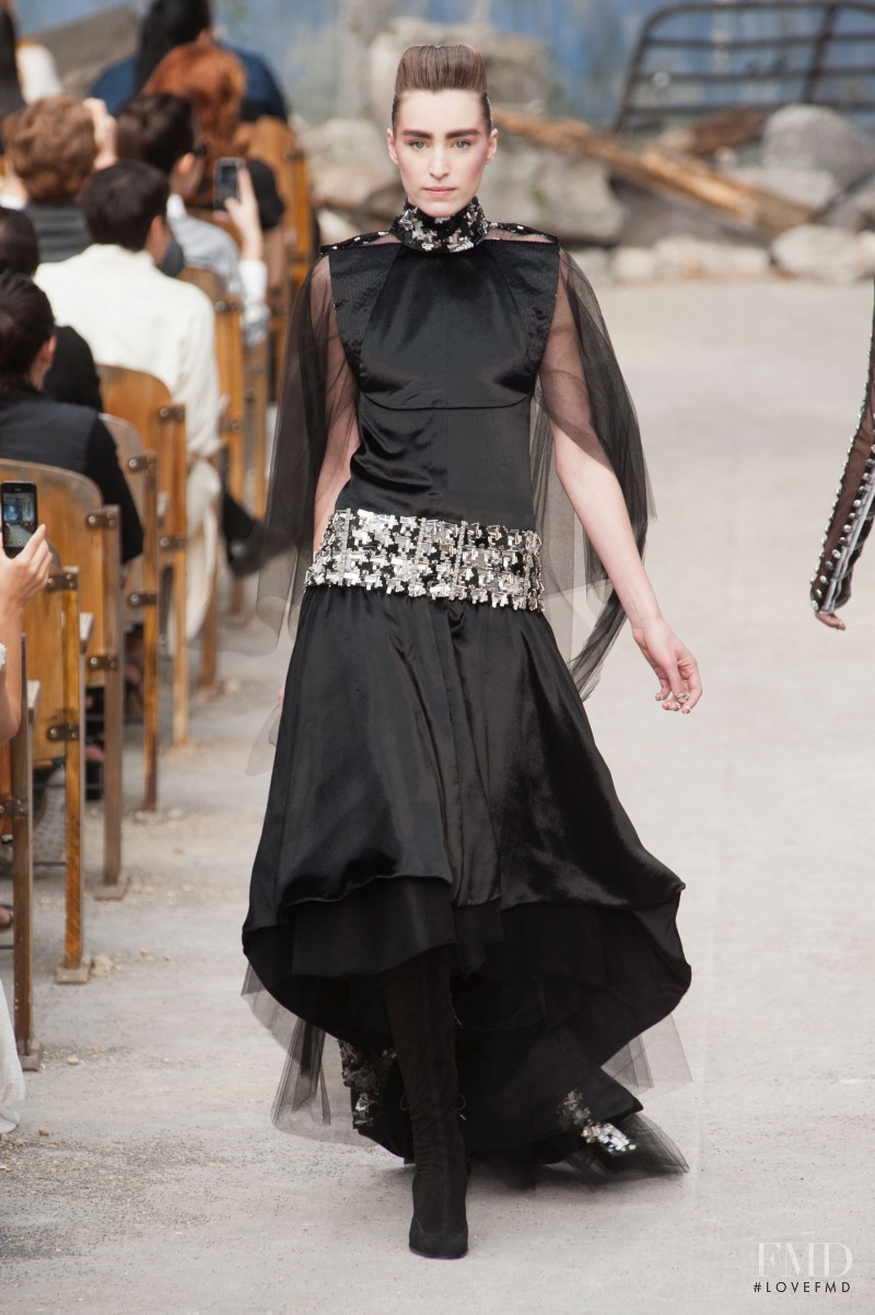 Oxana Bondarenko featured in  the Chanel Haute Couture fashion show for Autumn/Winter 2013