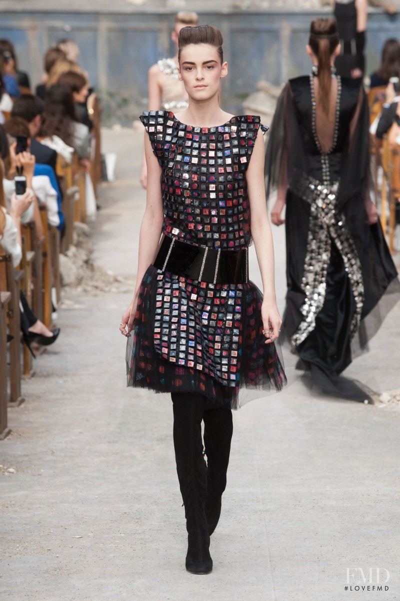 Kremi Otashliyska featured in  the Chanel Haute Couture fashion show for Autumn/Winter 2013