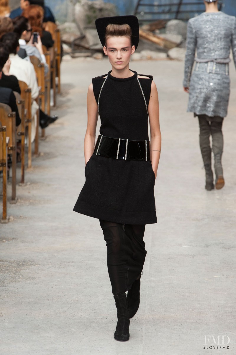 Emma  Oak featured in  the Chanel Haute Couture fashion show for Autumn/Winter 2013