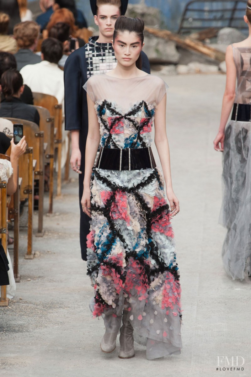 Sui He featured in  the Chanel Haute Couture fashion show for Autumn/Winter 2013