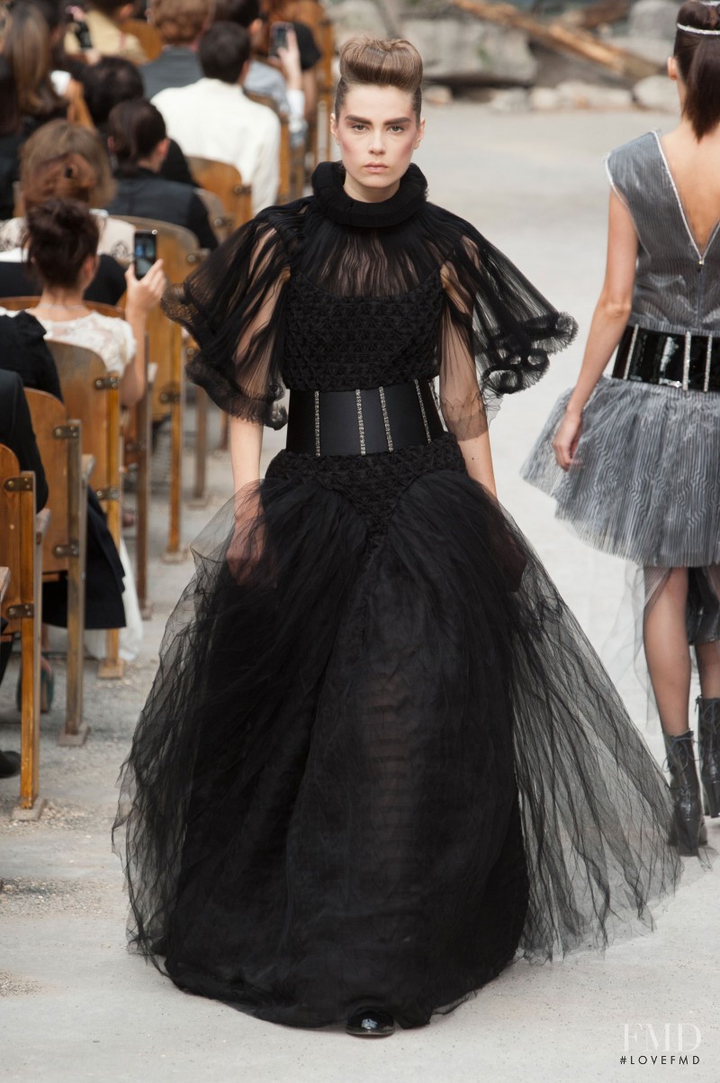 Caroline Brasch Nielsen featured in  the Chanel Haute Couture fashion show for Autumn/Winter 2013