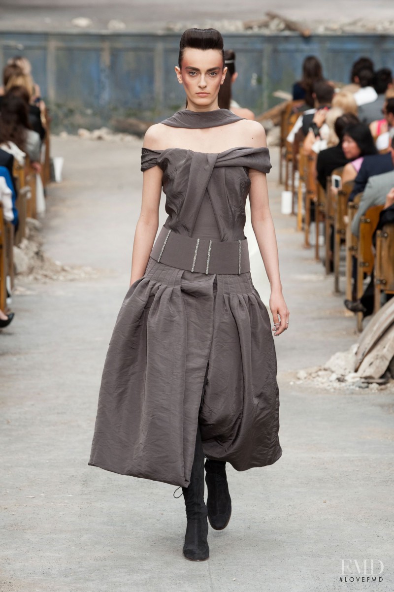 Erjona Ala featured in  the Chanel Haute Couture fashion show for Autumn/Winter 2013