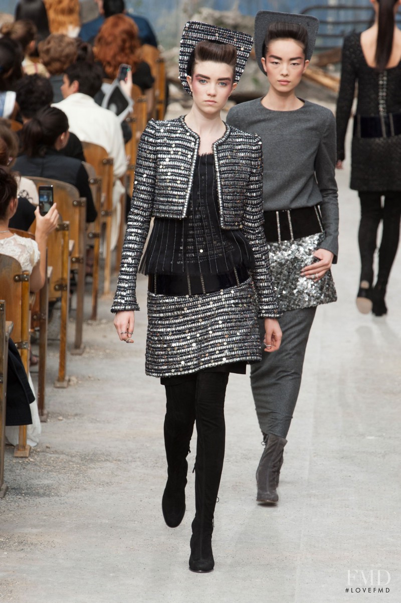 Grace Hartzel featured in  the Chanel Haute Couture fashion show for Autumn/Winter 2013