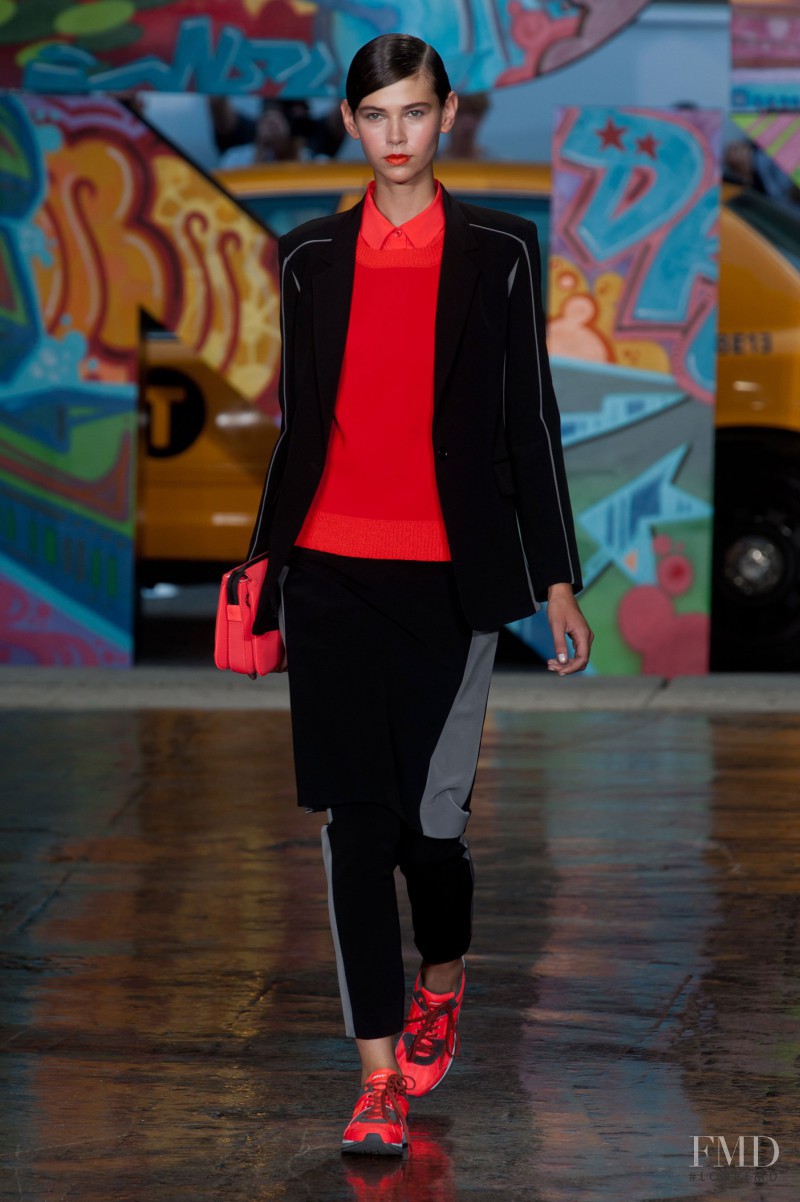 Amra Cerkezovic featured in  the DKNY fashion show for Spring/Summer 2014