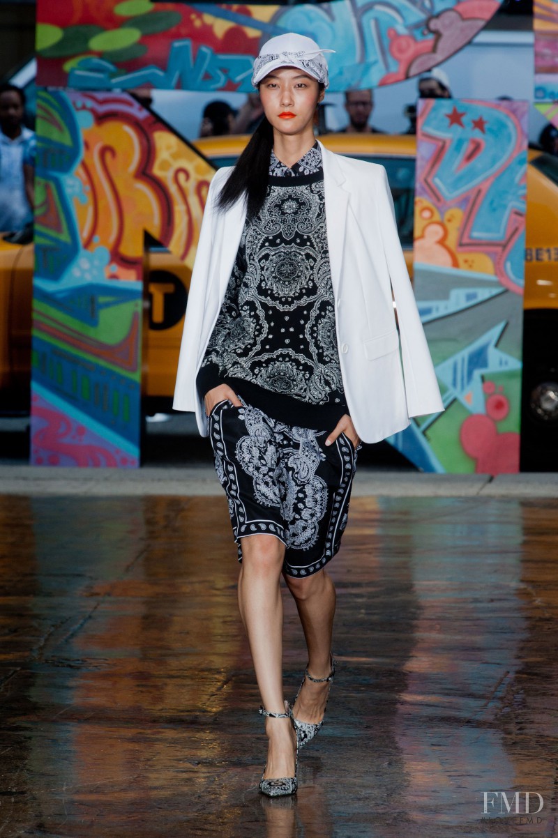 Ji Hye Park featured in  the DKNY fashion show for Spring/Summer 2014