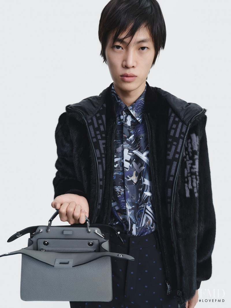 Ungho Go featured in  the Fendi advertisement for Holiday 2021