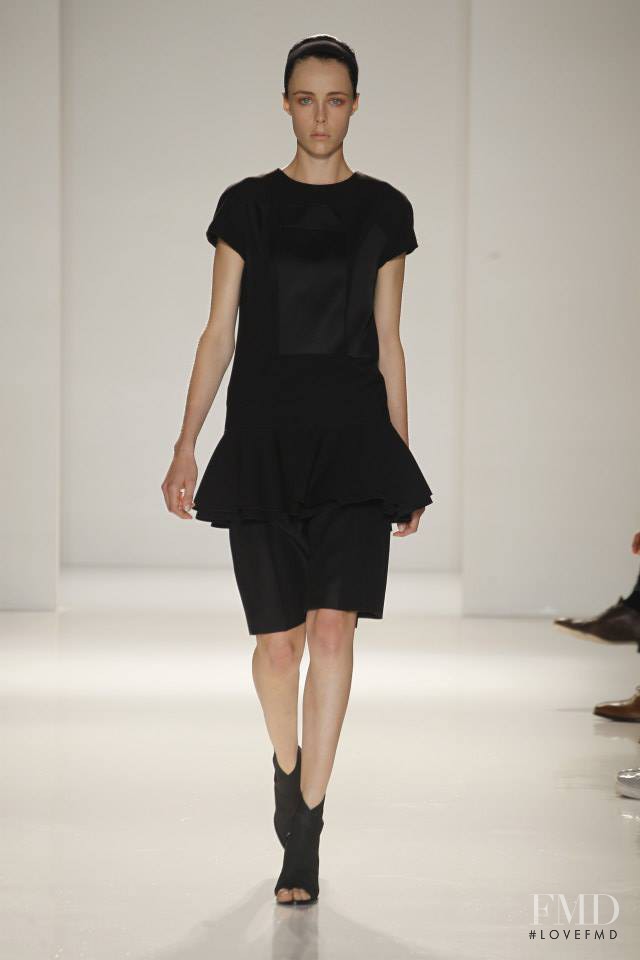 Edie Campbell featured in  the Victoria Beckham fashion show for Spring/Summer 2014