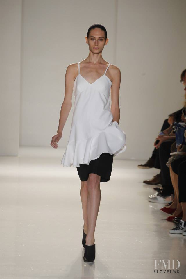 Noam Frost featured in  the Victoria Beckham fashion show for Spring/Summer 2014