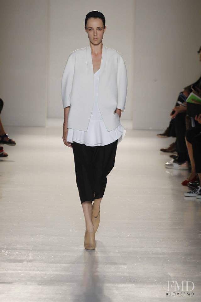 Edie Campbell featured in  the Victoria Beckham fashion show for Spring/Summer 2014