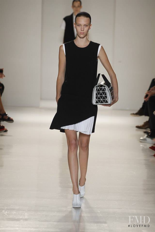 Juliana Schurig featured in  the Victoria Beckham fashion show for Spring/Summer 2014