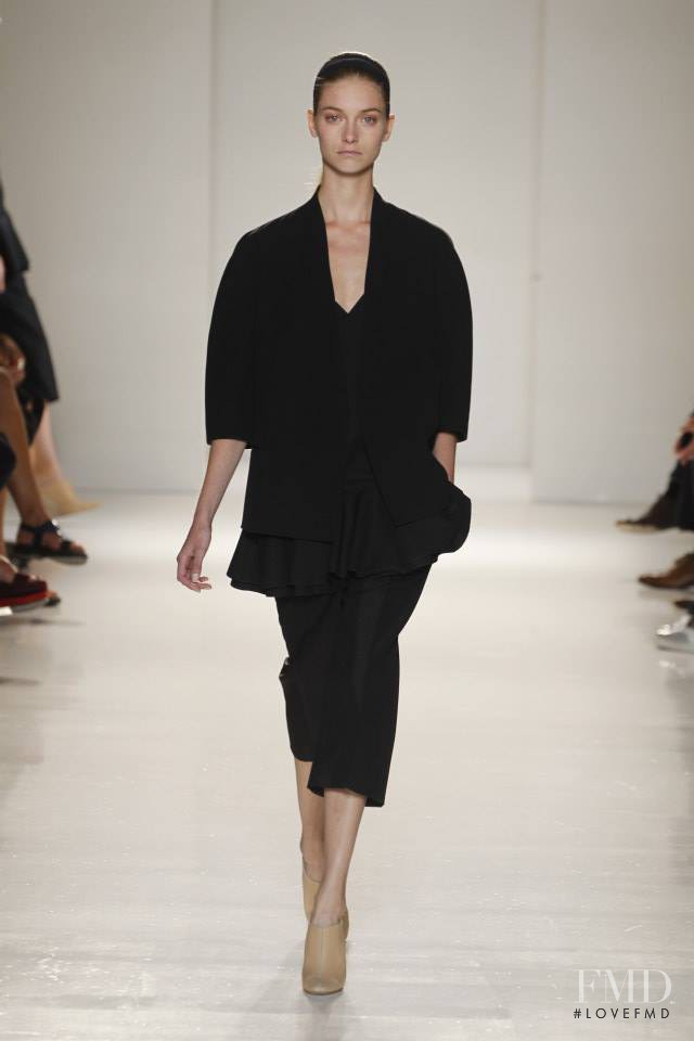 Iris Egbers featured in  the Victoria Beckham fashion show for Spring/Summer 2014