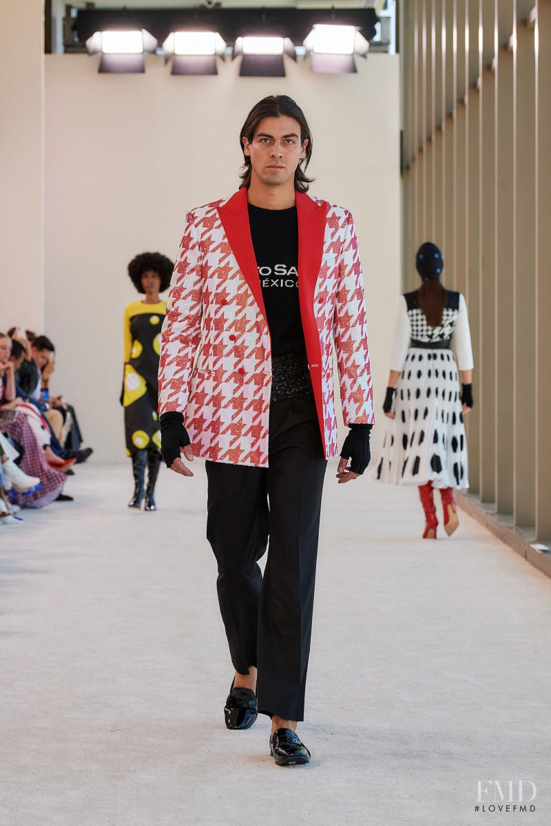 Luis Zermeño featured in  the Benito Santos fashion show for Autumn/Winter 2022