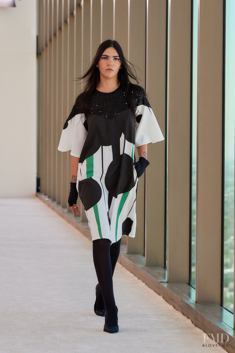 Valentina Vela featured in  the Benito Santos fashion show for Autumn/Winter 2022