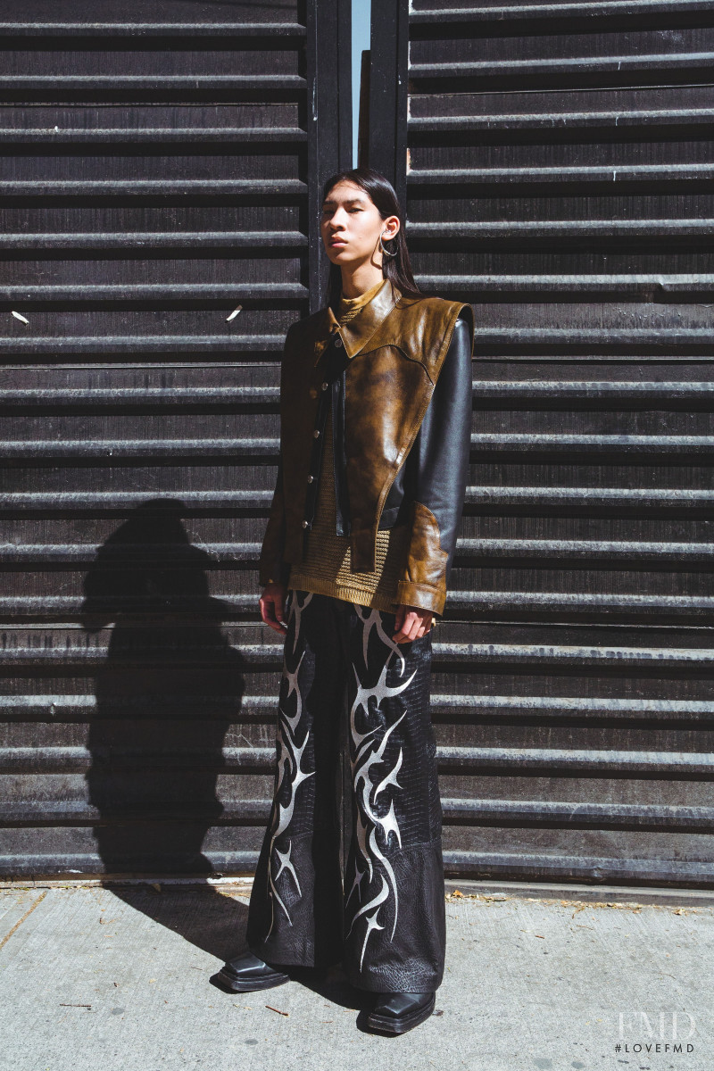 Carlo Hattori featured in  the The Pack lookbook for Autumn/Winter 2022