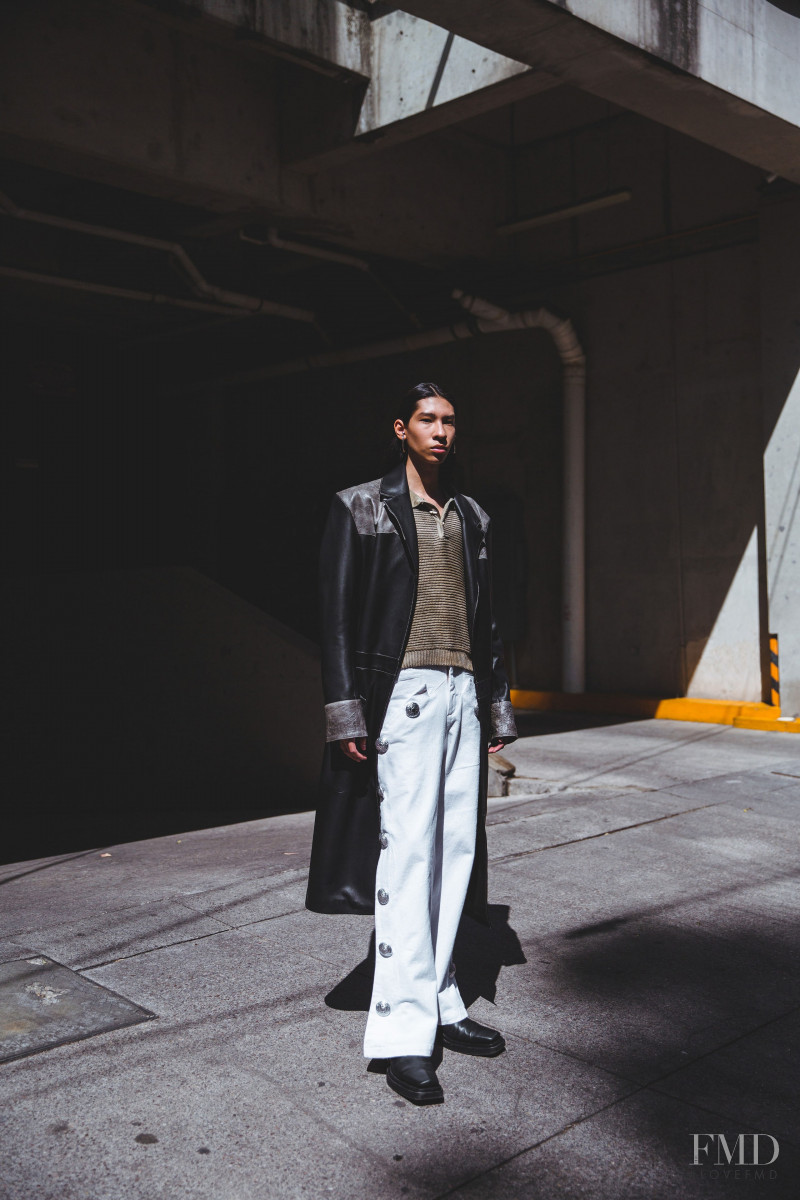 Carlo Hattori featured in  the The Pack lookbook for Autumn/Winter 2022