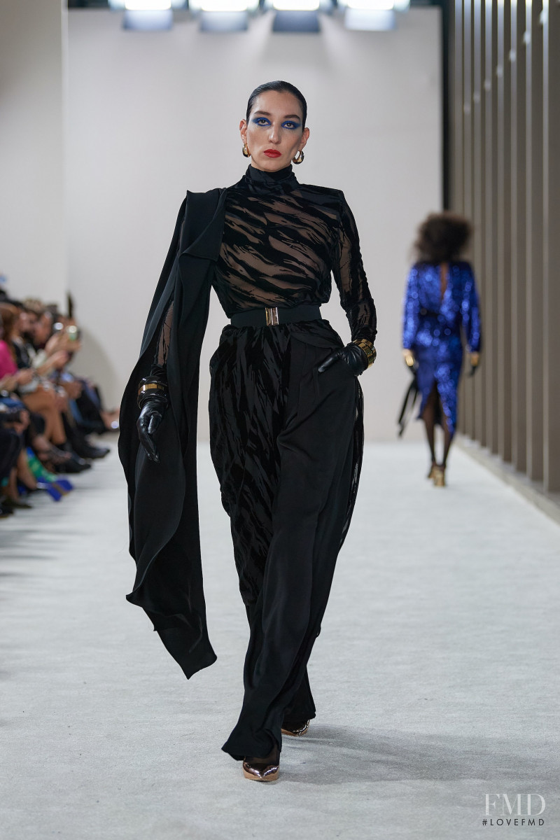 Andrea Carrazco featured in  the Alfredo Martinez fashion show for Autumn/Winter 2022