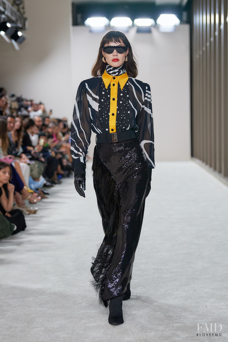 Ollie Kram featured in  the Alfredo Martinez fashion show for Autumn/Winter 2022