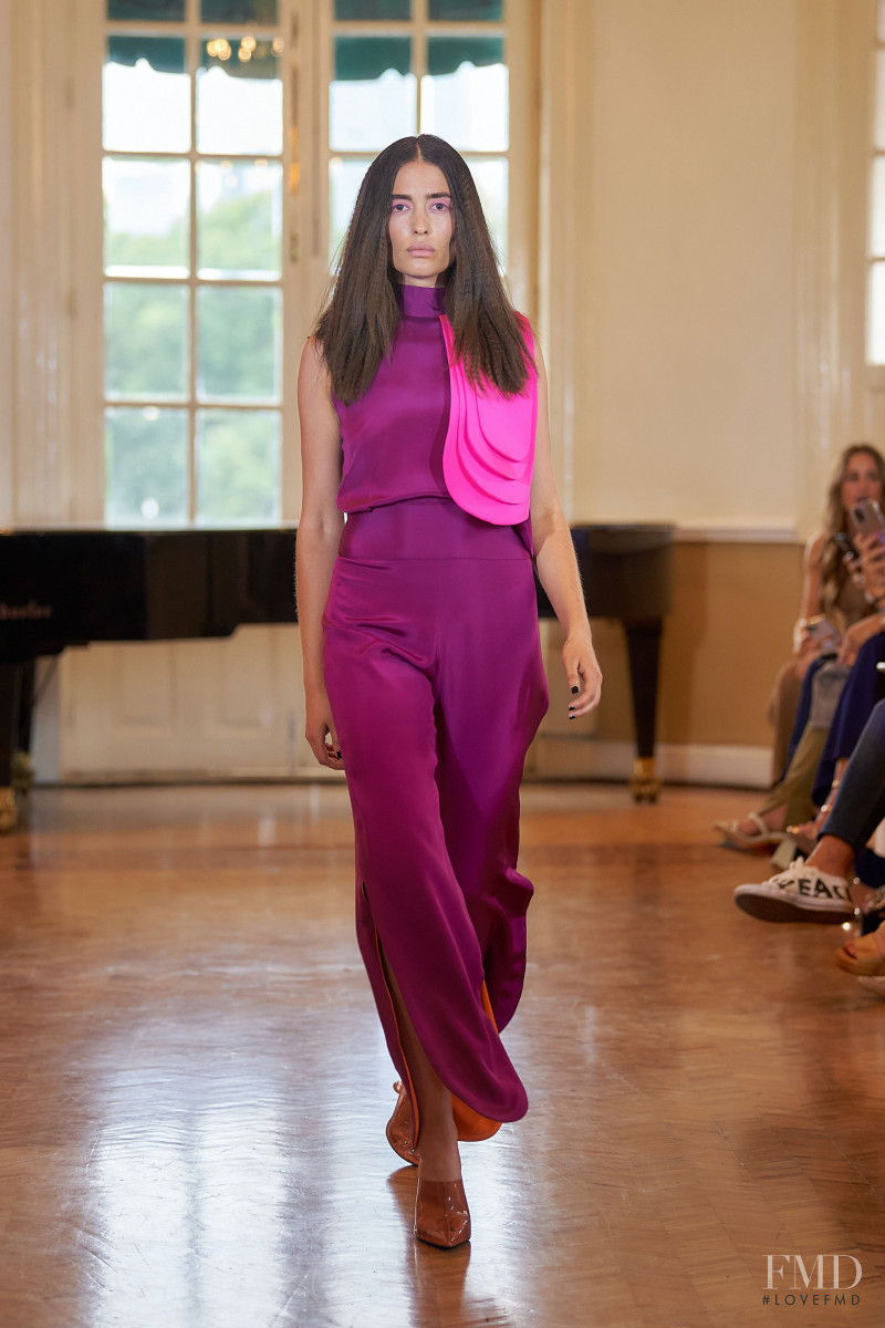 Samantha Zajarias featured in  the Kris Goyri fashion show for Autumn/Winter 2022