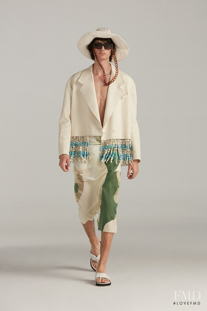Alejo Humanes featured in  the GCDS fashion show for Spring/Summer 2022