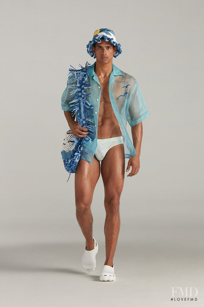 Jonas Barros featured in  the GCDS fashion show for Spring/Summer 2022