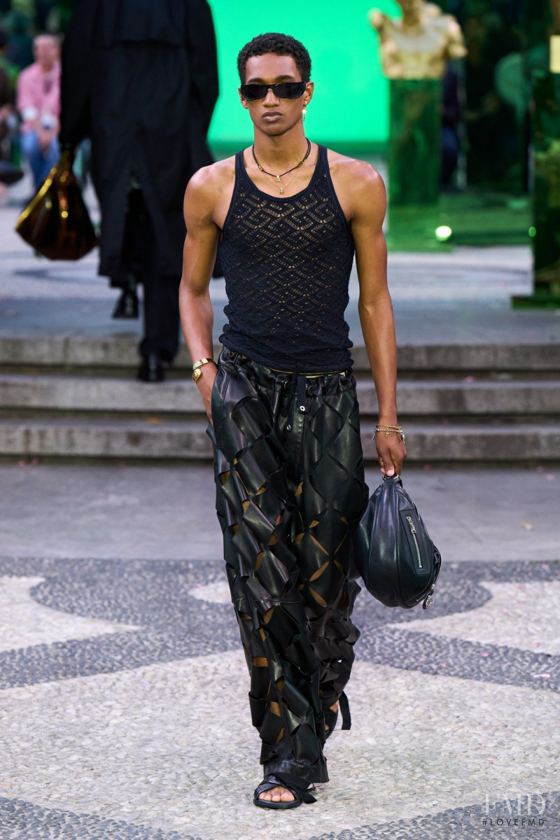 Joshua Seth featured in  the Versace fashion show for Spring/Summer 2023