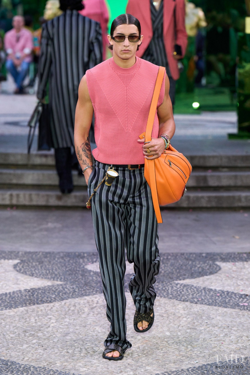 Anthony Thomason featured in  the Versace fashion show for Spring/Summer 2023