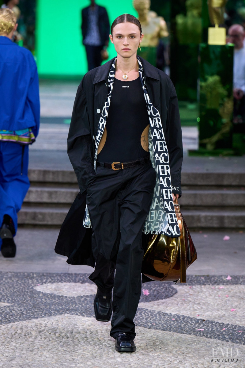 Mingus Reedus featured in  the Versace fashion show for Spring/Summer 2023
