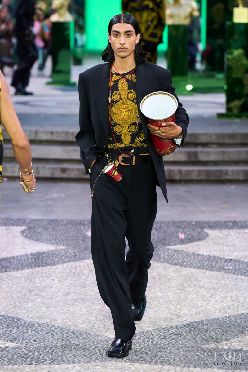 Adarsh Jaikarran featured in  the Versace fashion show for Spring/Summer 2023