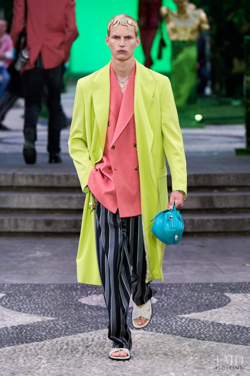 Timo Pan featured in  the Versace fashion show for Spring/Summer 2023