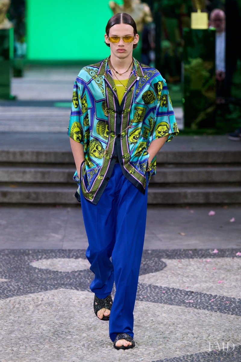 Alexander Tesini featured in  the Versace fashion show for Spring/Summer 2023