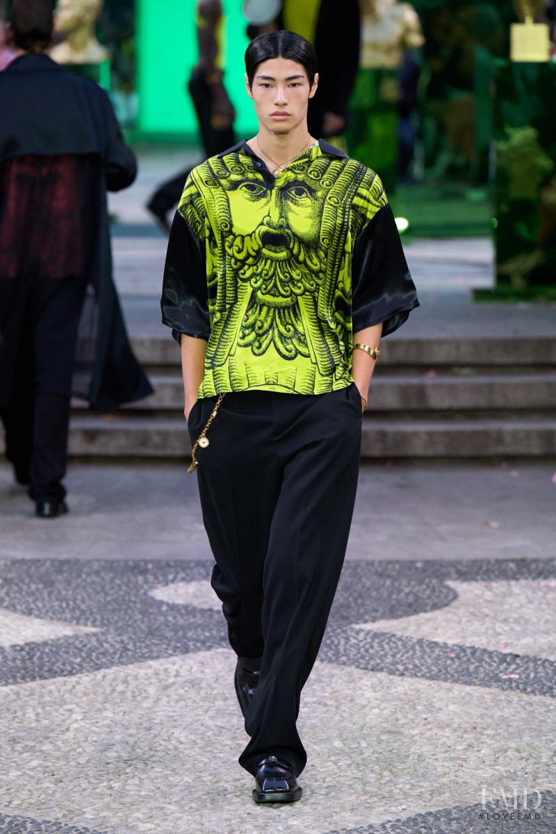 Brando Erba featured in  the Versace fashion show for Spring/Summer 2023