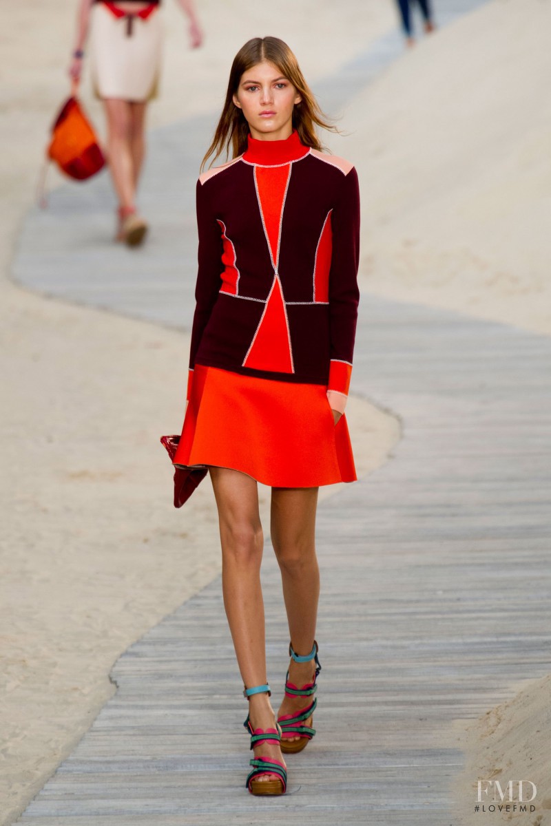 Valery Kaufman featured in  the Tommy Hilfiger fashion show for Spring/Summer 2014