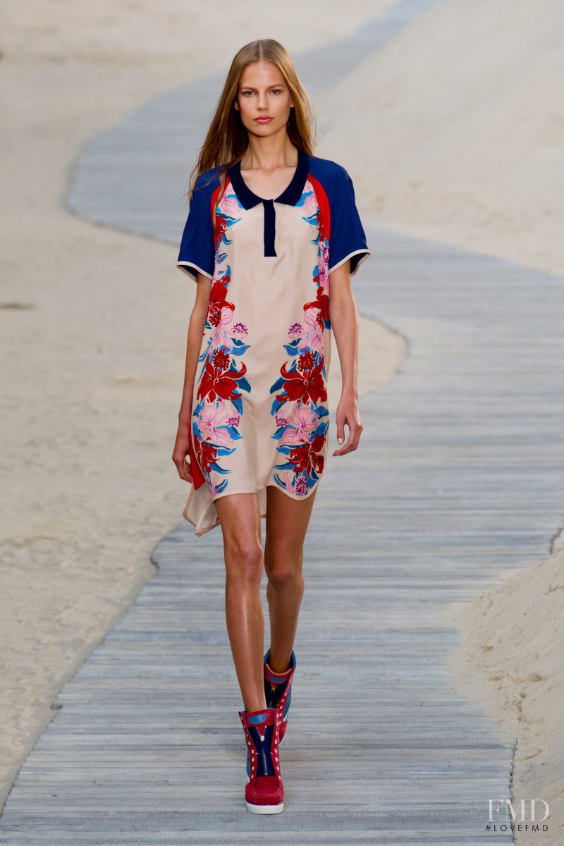 Elisabeth Erm featured in  the Tommy Hilfiger fashion show for Spring/Summer 2014