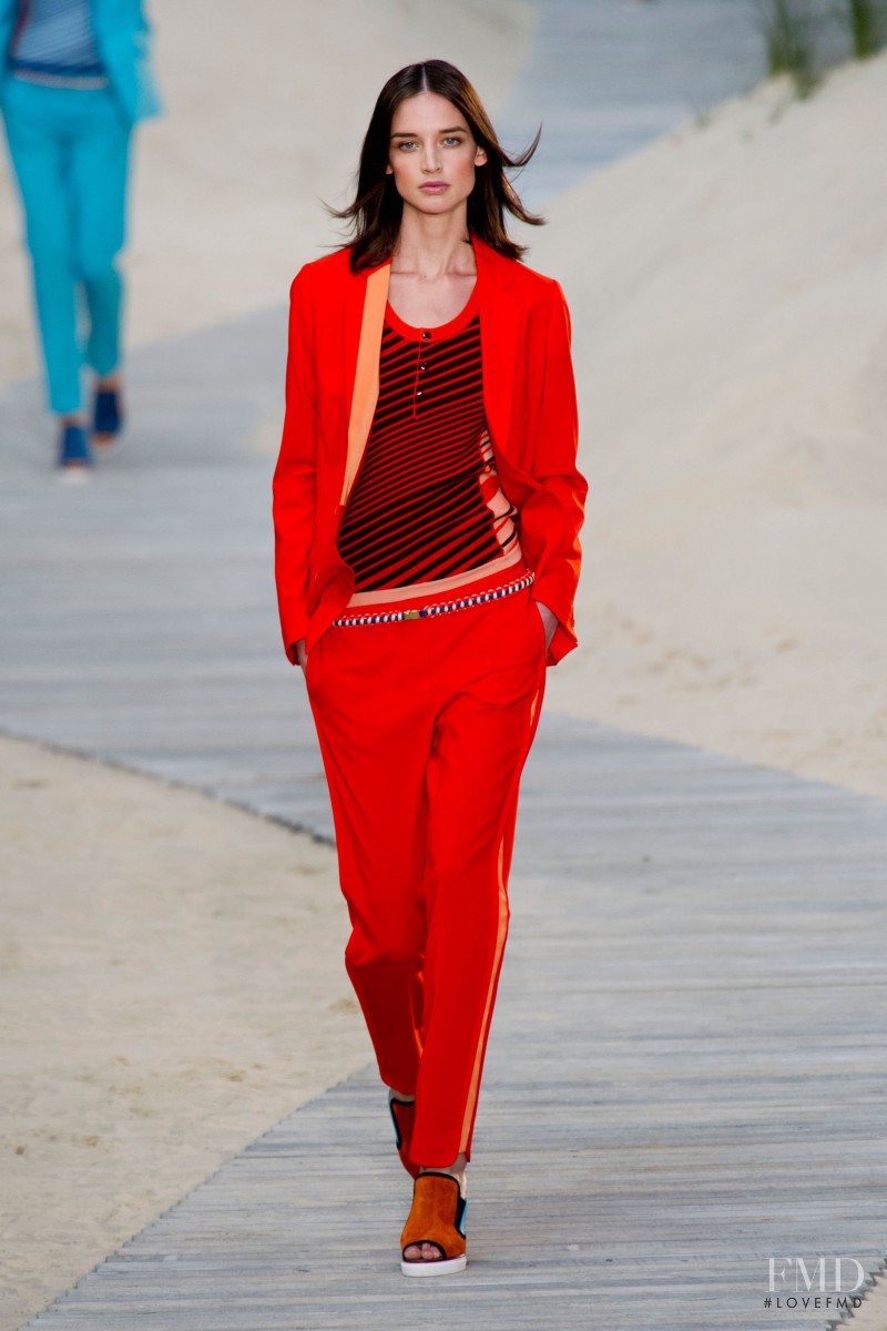 Kate Goodling featured in  the Tommy Hilfiger fashion show for Spring/Summer 2014