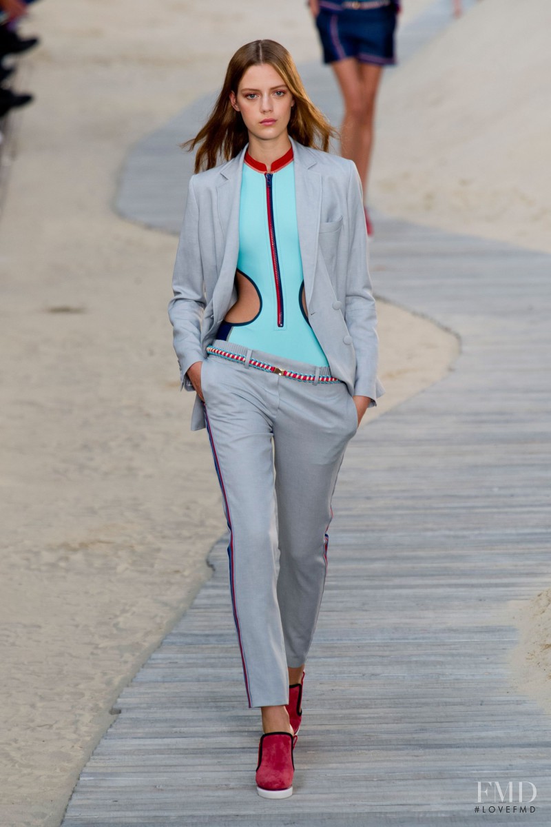 Esther Heesch featured in  the Tommy Hilfiger fashion show for Spring/Summer 2014