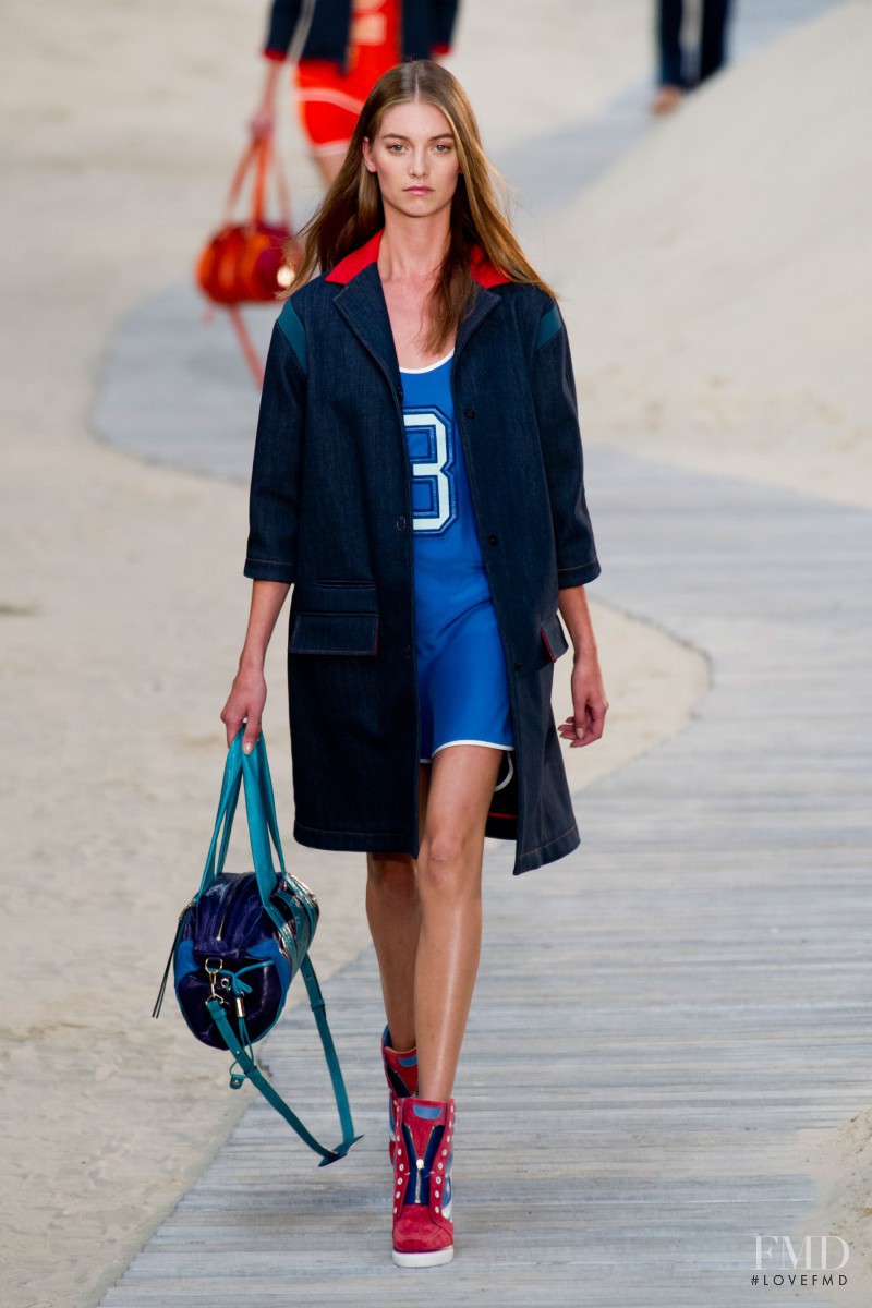 Iris van Berne featured in  the Tommy Hilfiger fashion show for Spring/Summer 2014