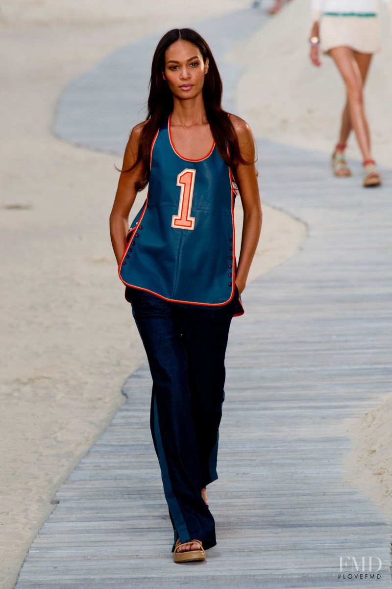 Joan Smalls featured in  the Tommy Hilfiger fashion show for Spring/Summer 2014
