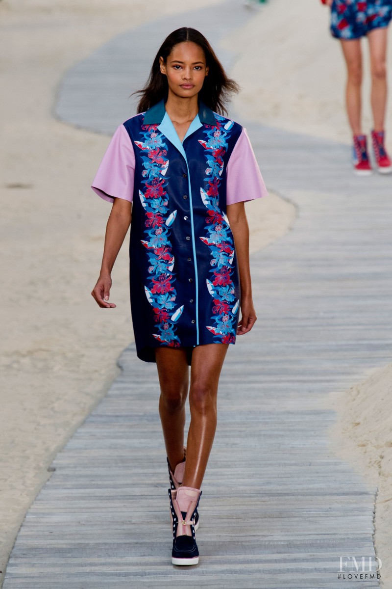 Malaika Firth featured in  the Tommy Hilfiger fashion show for Spring/Summer 2014