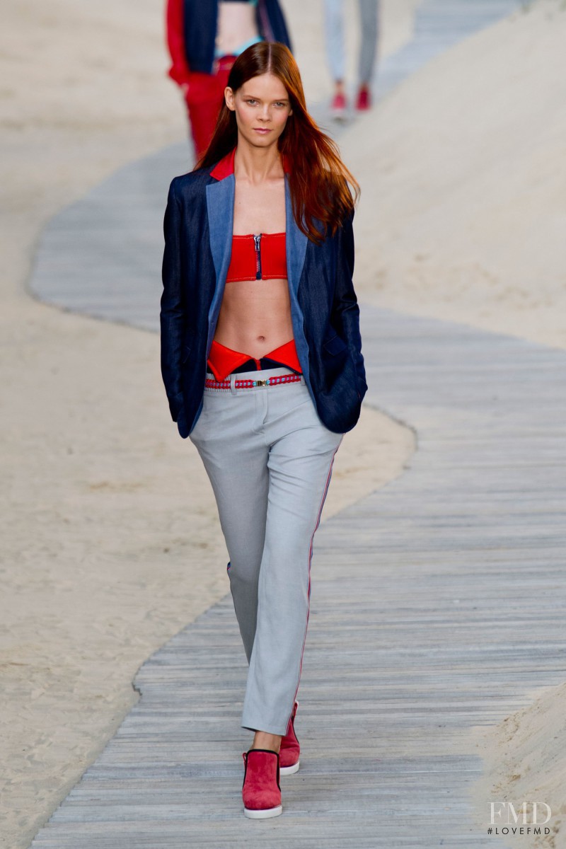 Irina Kravchenko featured in  the Tommy Hilfiger fashion show for Spring/Summer 2014