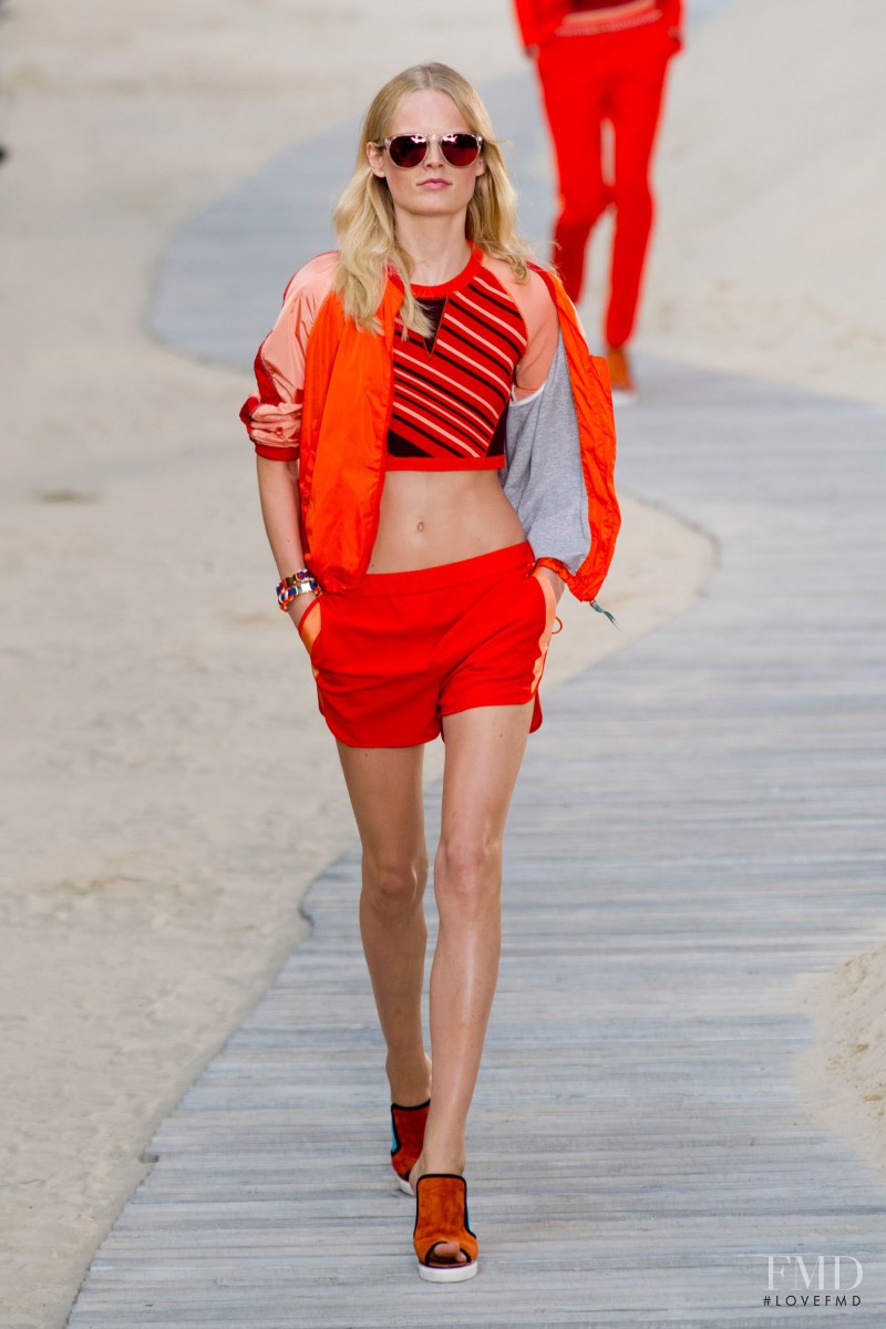 Hanne Gaby Odiele featured in  the Tommy Hilfiger fashion show for Spring/Summer 2014