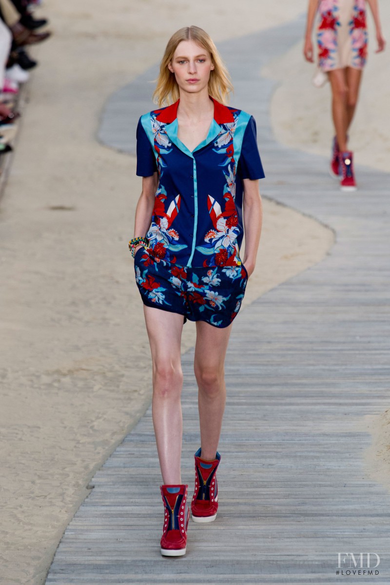 Julia Nobis featured in  the Tommy Hilfiger fashion show for Spring/Summer 2014