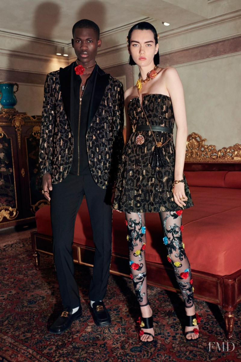 Sofia Steinberg featured in  the Versace lookbook for Pre-Fall 2020