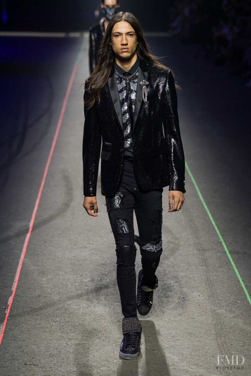 Trystin Valentino featured in  the Philipp Plein fashion show for Spring/Summer 2020