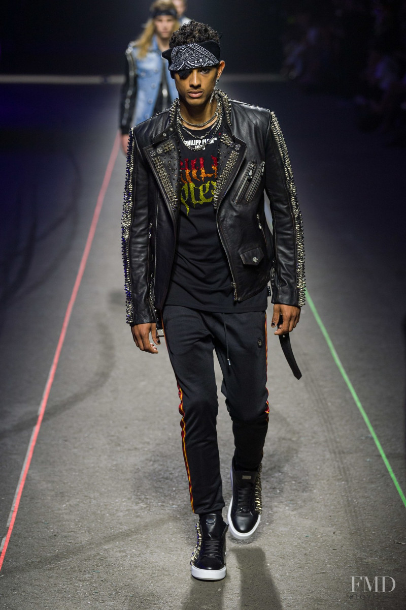 Jonas Barros featured in  the Philipp Plein fashion show for Spring/Summer 2020