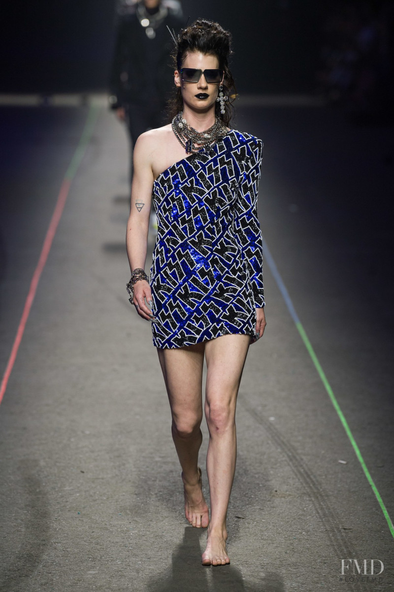 Querelle Jansen featured in  the Philipp Plein fashion show for Spring/Summer 2020