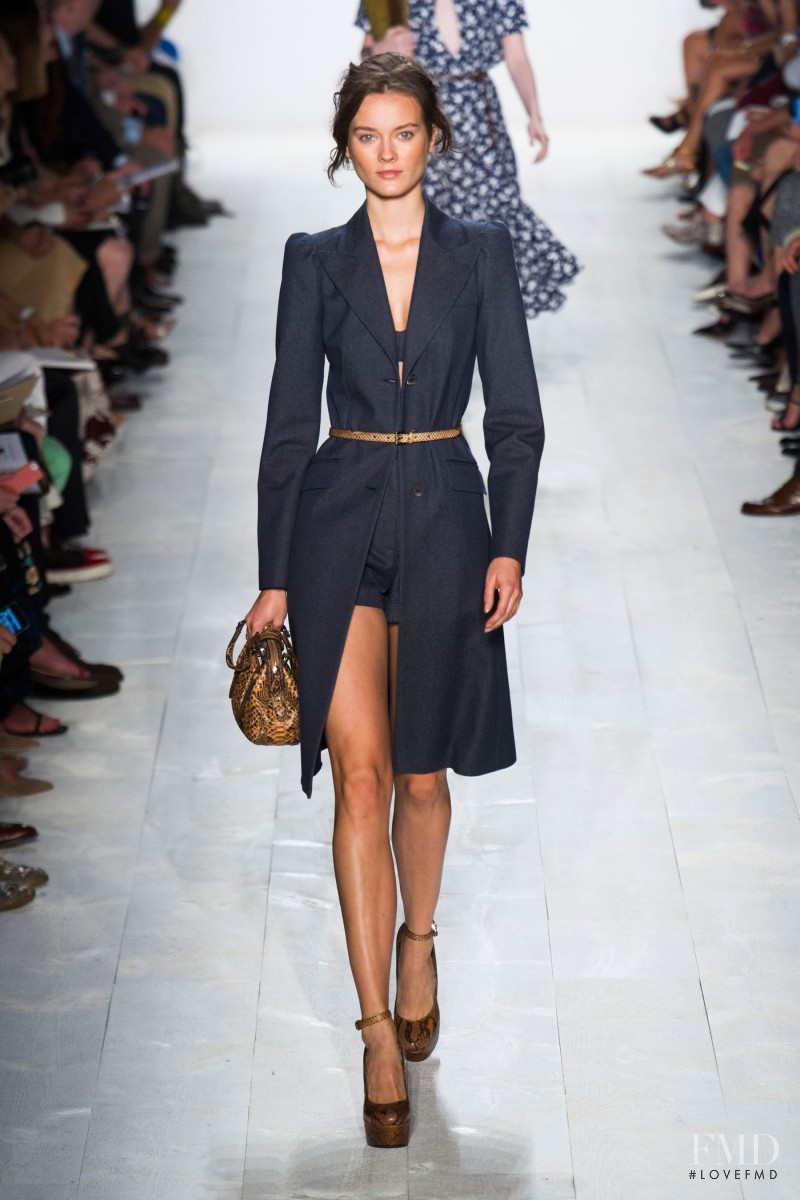 Monika Jagaciak featured in  the Michael Kors Collection fashion show for Spring/Summer 2014